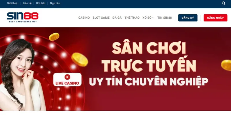 Sin88 là một sân chơi trực tuyến chuyên nghiệp với nhiều trò chơi hấp dẫn